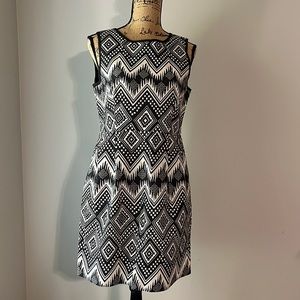 J. Crew size 10 sheath dress Aztec print
